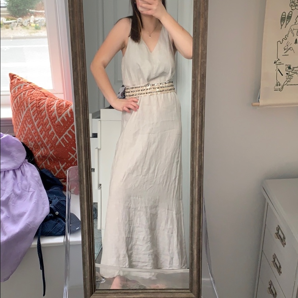 ST. tropez linen maxi dress